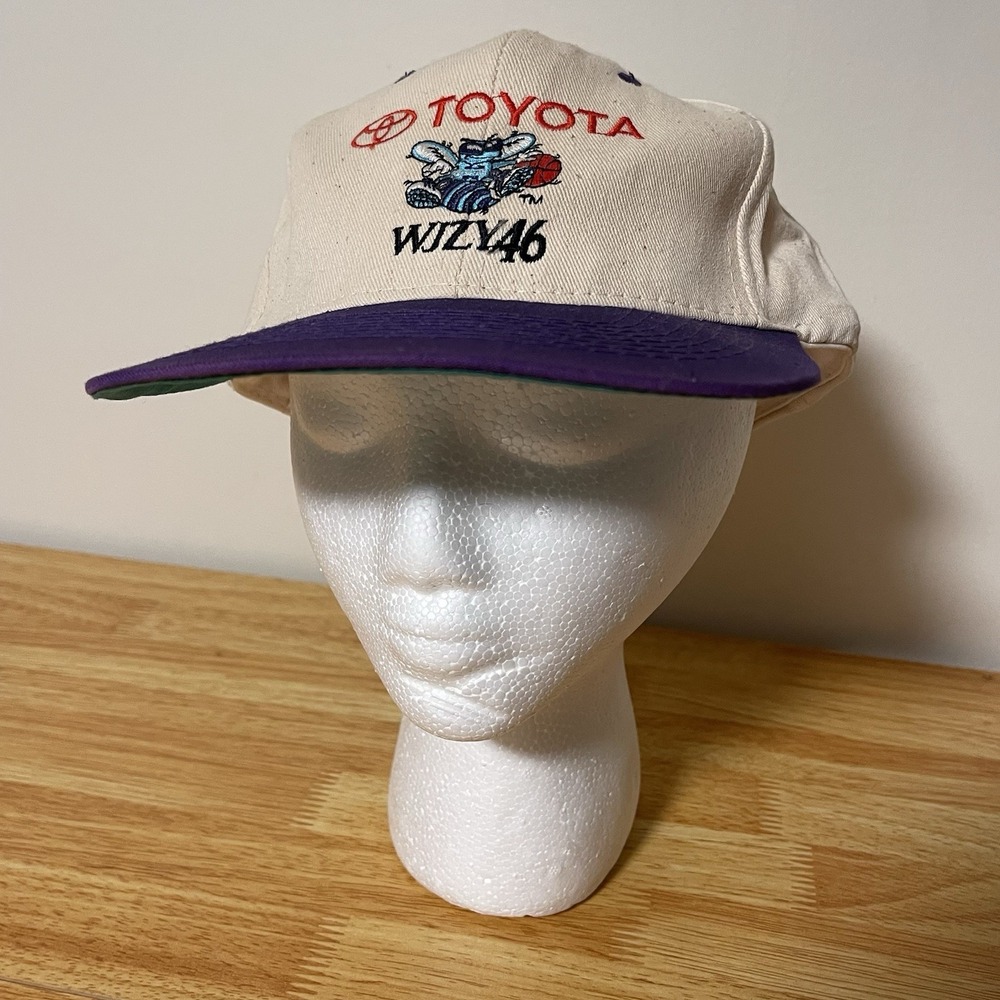 Vintage Charlotte Hornets ToyotaHat Cap Snap Back 90's NBA